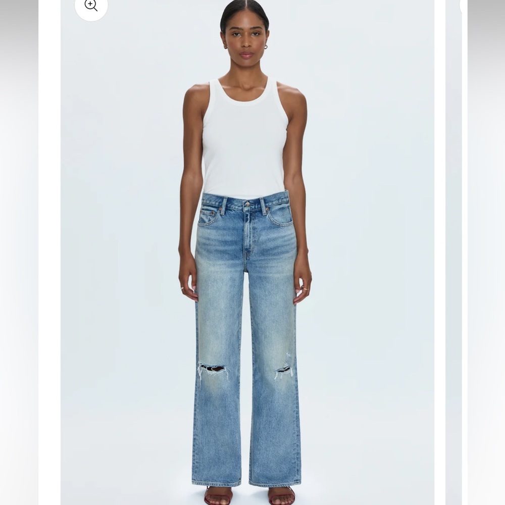 PISTOLA HENDRIX HIGH RISE BAGGY JEAN - APPRENTICE DISTRESSED SIZE 29 NWT $208